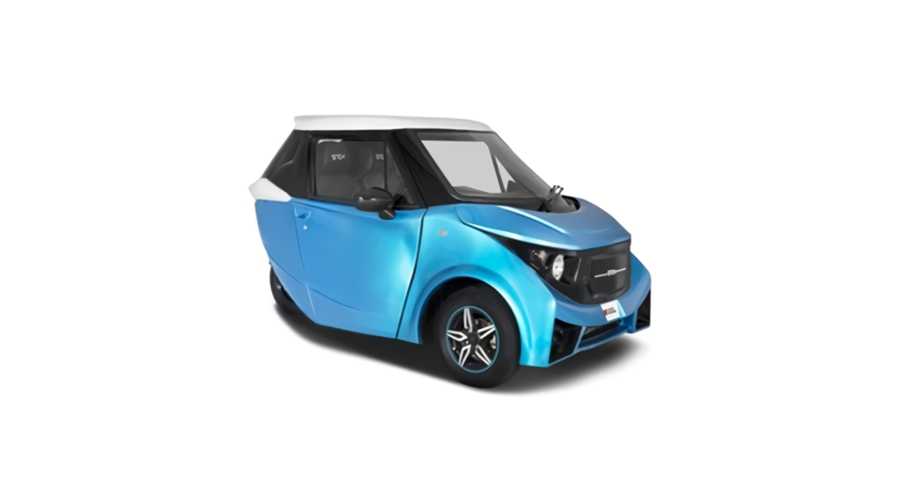 Blue With White Roof